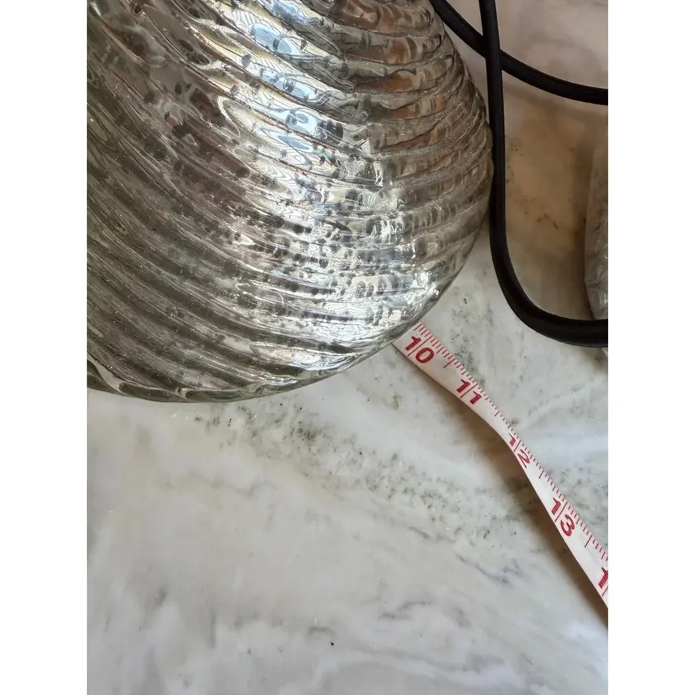 Pottery Barn Eiza Antique Mercury Glass Pendant